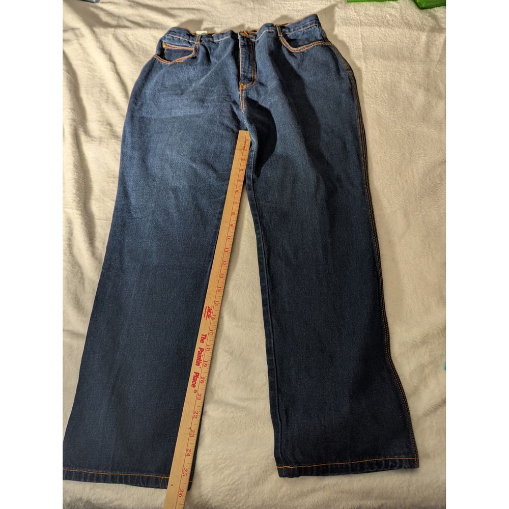 Gitano Jeans Women 18 Short Blue Good Vintage High Waisted Straight Leg Denim